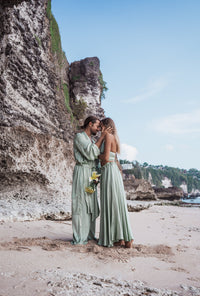 Dao Pant - Silk Viscose - Fresh Sage Tiyara Soul Wear