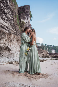 Dao Pant - Silk Viscose - Fresh Sage Tiyara Soul Wear