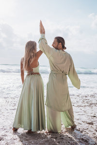 Dao Pant - Silk Viscose - Fresh Sage Tiyara Soul Wear