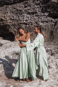 Dao Pant - Silk Viscose - Fresh Sage Tiyara Soul Wear