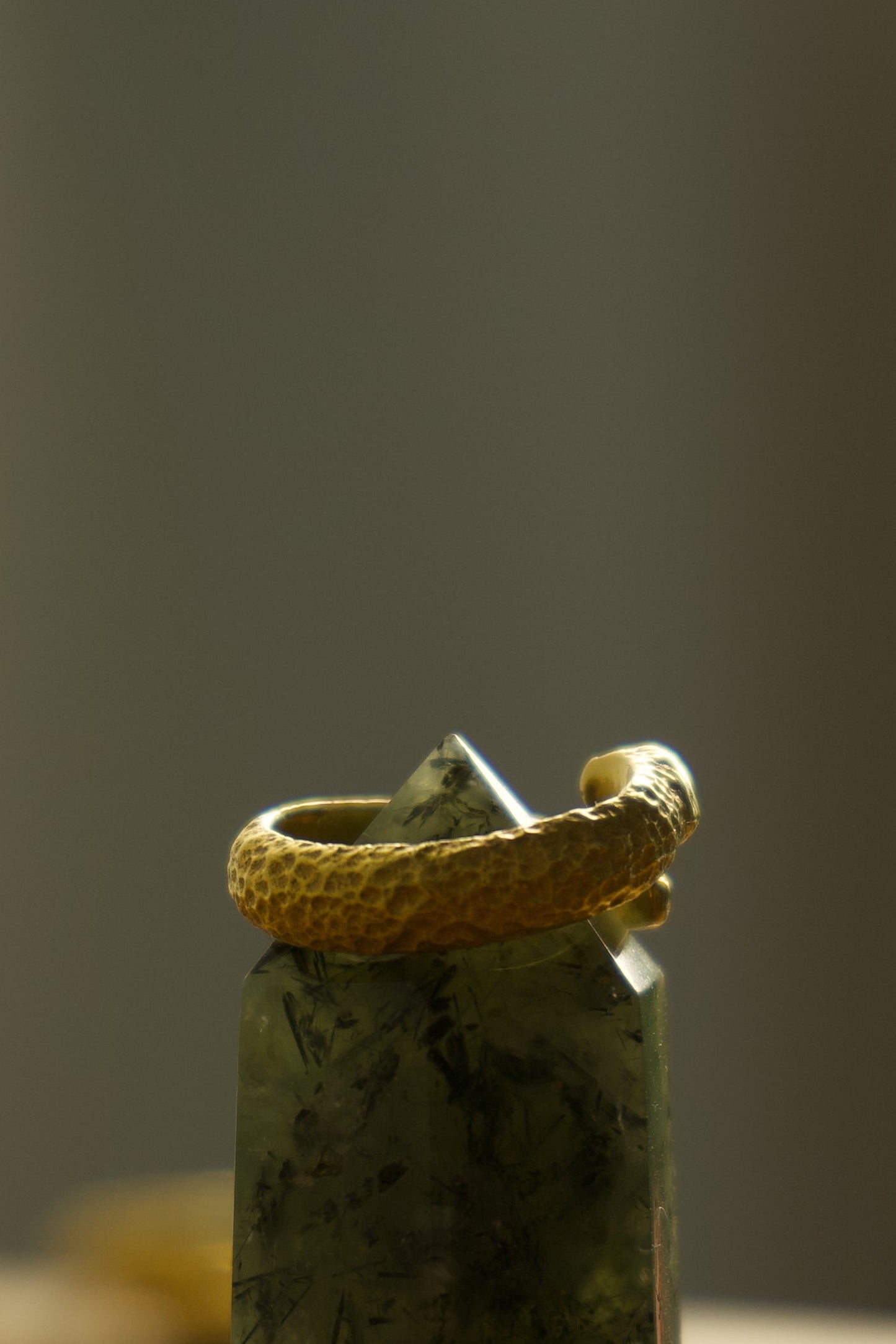 Citrine Emerald Snake Ring