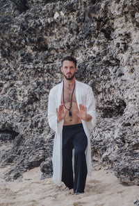 Dao Pant - Silk Viscose - Black Onyx Tiyara Soul Wear