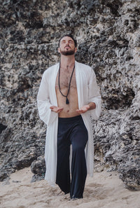 Dao Pant - Silk Viscose - Black Onyx Tiyara Soul Wear