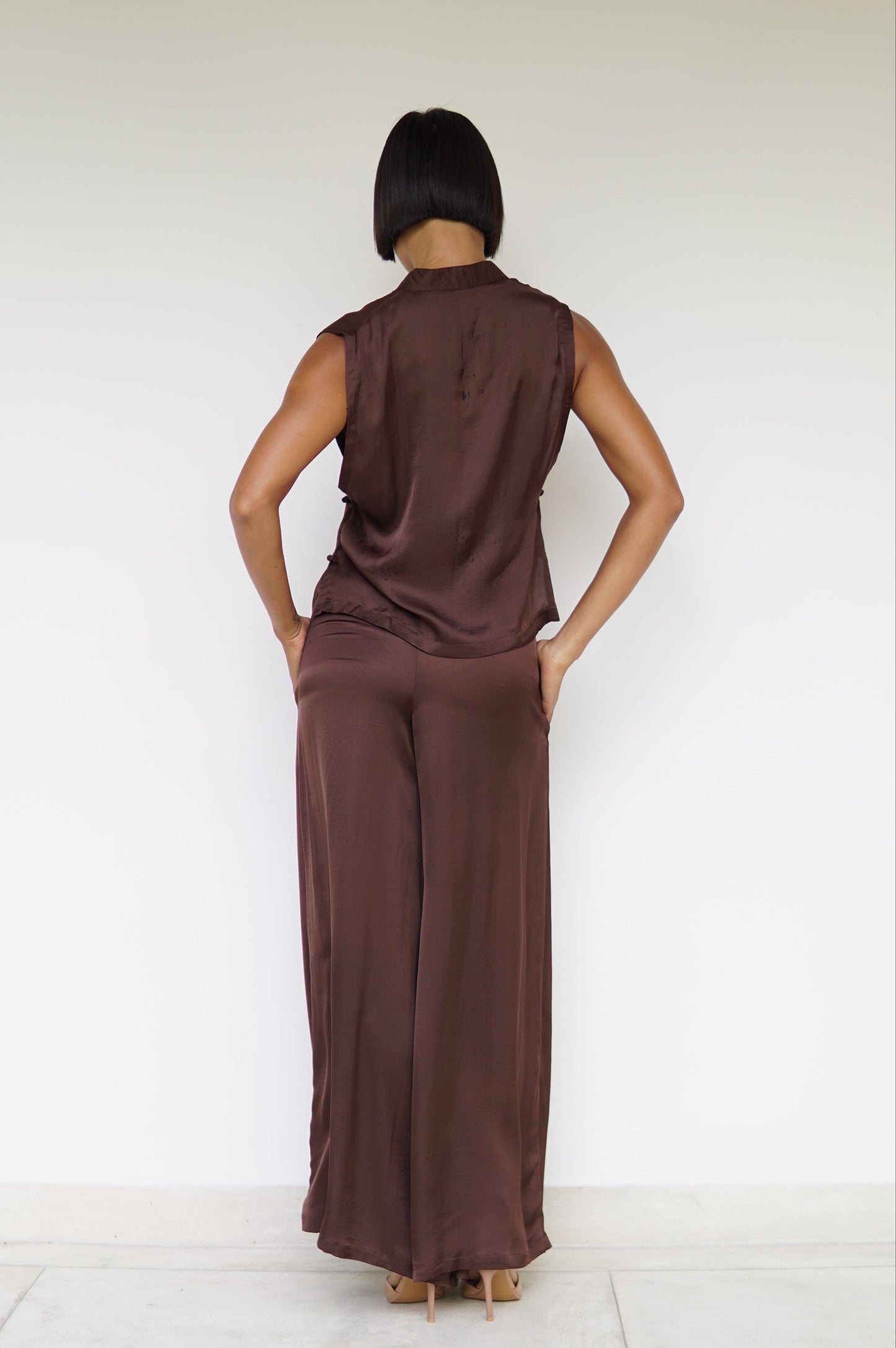 Ting Pants – Lyocell Silk – Earth Cacao