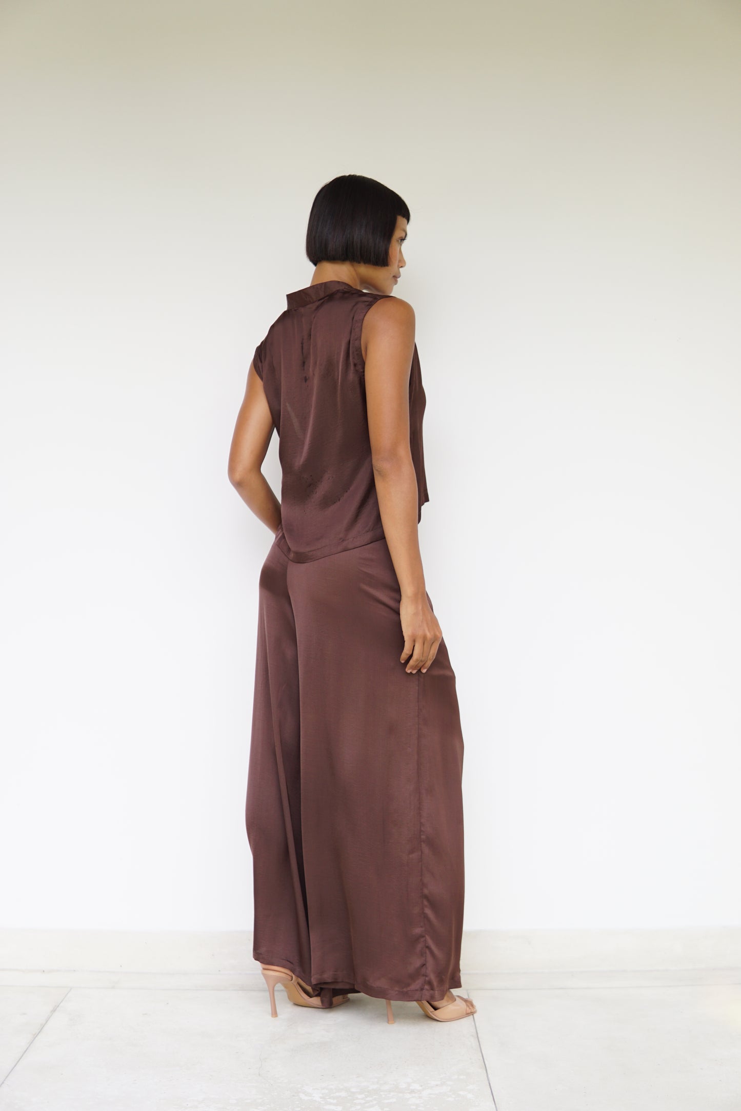 Ting Pants – Lyocell Silk – Earth Cacao