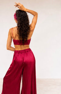 Rui Shirt — Lyocell Silk — Red Peony