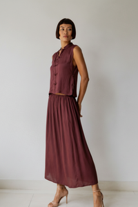 Lin Skirt in Autumn Plum