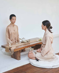 Mai Skirt, Linen, Tan, view 5
