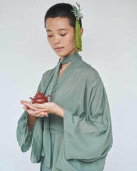 Nuwa Kimono, Tencel, Jade, view 3