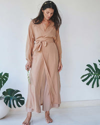 Nuwa Kimono, Tencel, Tan, view 5