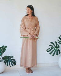 Nuwa Kimono, Tencel, Tan, view 2