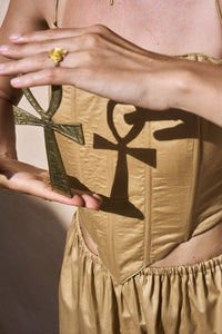 SaRa Corset - Cotton - Temple Gold Tiyara LLC