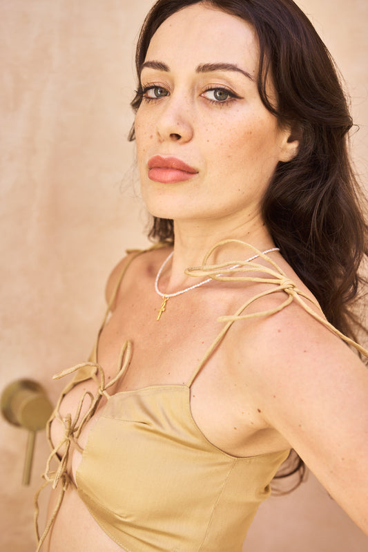 YaRa Top - Cotton - Temple Gold