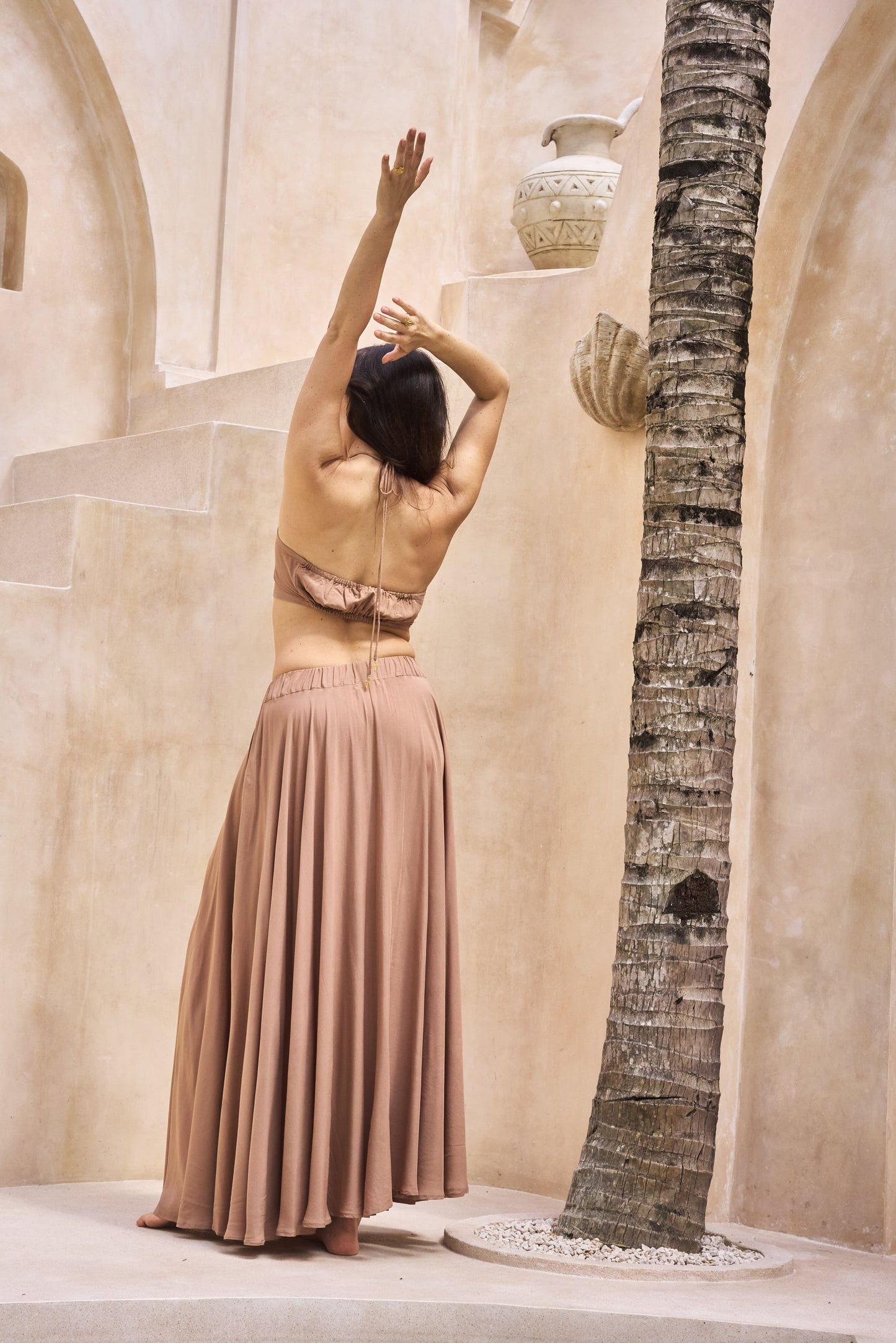 Seraphina Top - Rayon - Clay Brown