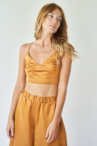 Lotus Top - Silk Cotton - Copper Tiyara Soul Wear