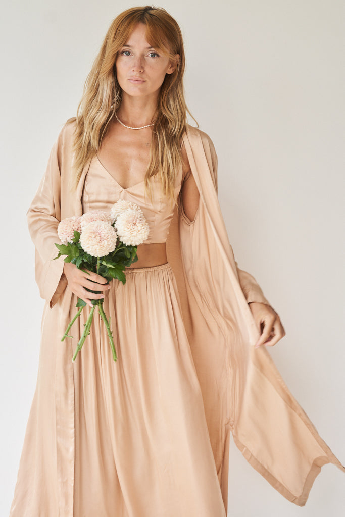 Lotus Top - Silk Viscose - Soft Peony Tiyara Soul Wear