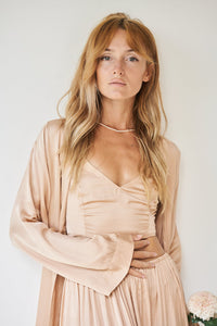 Lotus Top - Silk Viscose - Soft Peony Tiyara Soul Wear