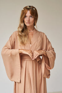 Nuwa Kimono, Tencel, Tan, view 8