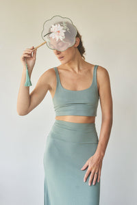 Kaili Skirt - Plant Viscose - Sage Tiyara Soul Wear