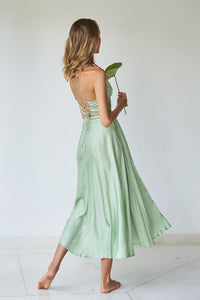 Lotus Top - Silk Viscose - Fresh Sage Tiyara Soul Wear