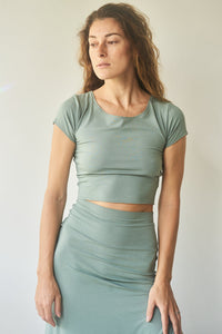 Zenith Top - Plant Viscose - Sage Tiyara Soul Wear