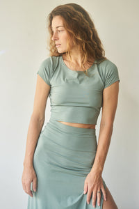 Zenith Top - Plant Viscose - Sage Tiyara Soul Wear