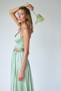 Lotus Top - Silk Viscose - Fresh Sage Tiyara Soul Wear