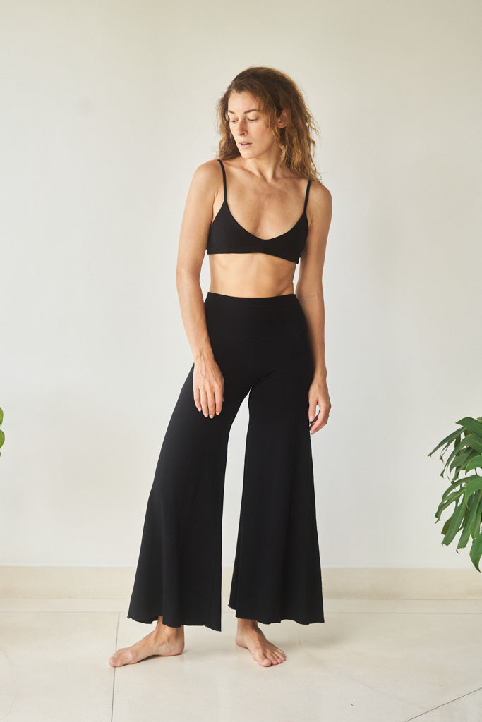 Sia Pant - Bamboo - Black Onyx Tiyara Soul Wear