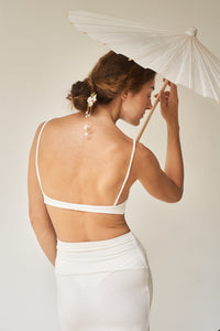 Kaili Skirt - Plant Bamboo - Pearl White Tiyara Soul Wear