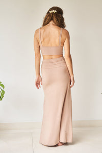 Sia Skirt - Plant Viscose - Tan Tiyara Soul Wear