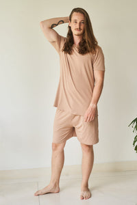 Kai Short - Plant Viscose - Tan Tiyara Soul Wear
