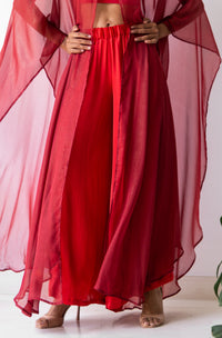 Ting Pants — Lyocell Silk — Peony Red