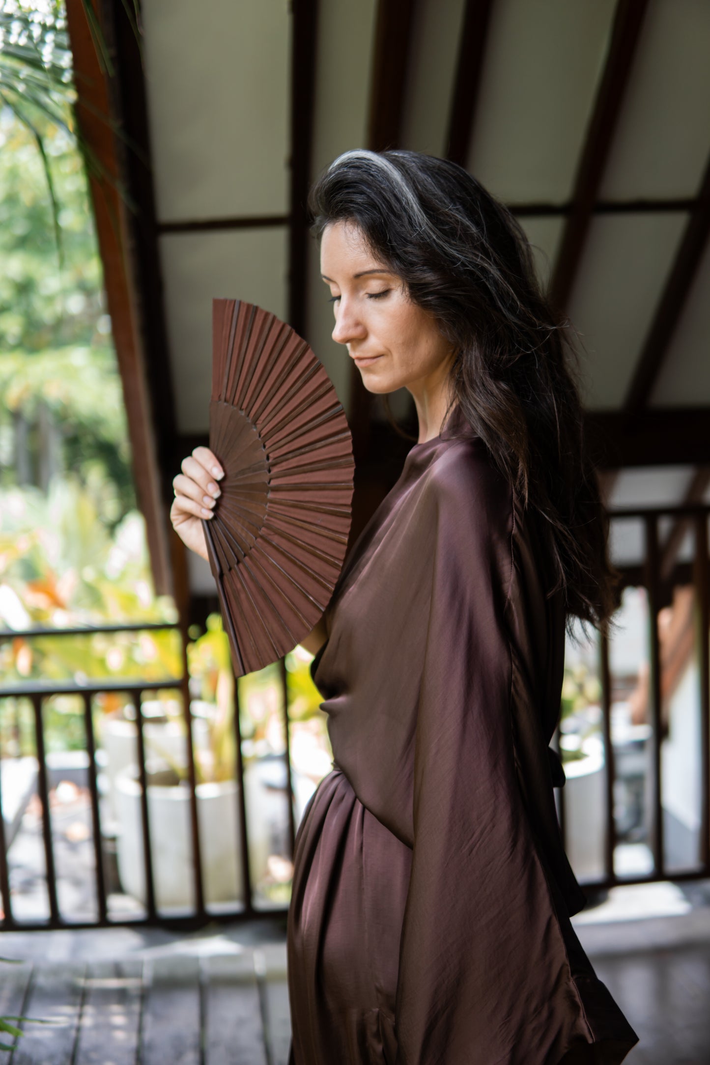 Aset Kimono – Linen Hemp – Dark Chocolate