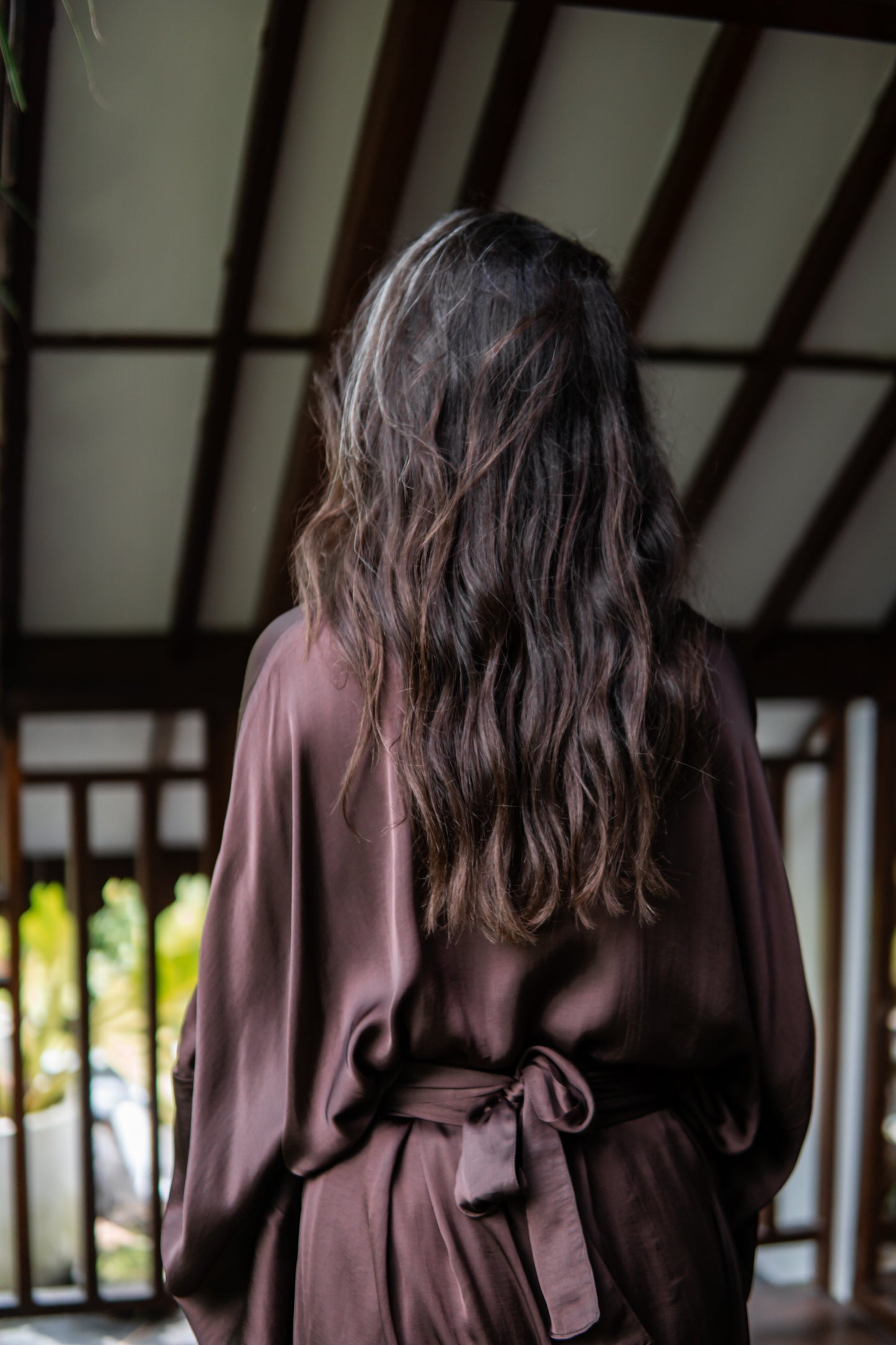 Aset Kimono – Linen Hemp – Dark Chocolate