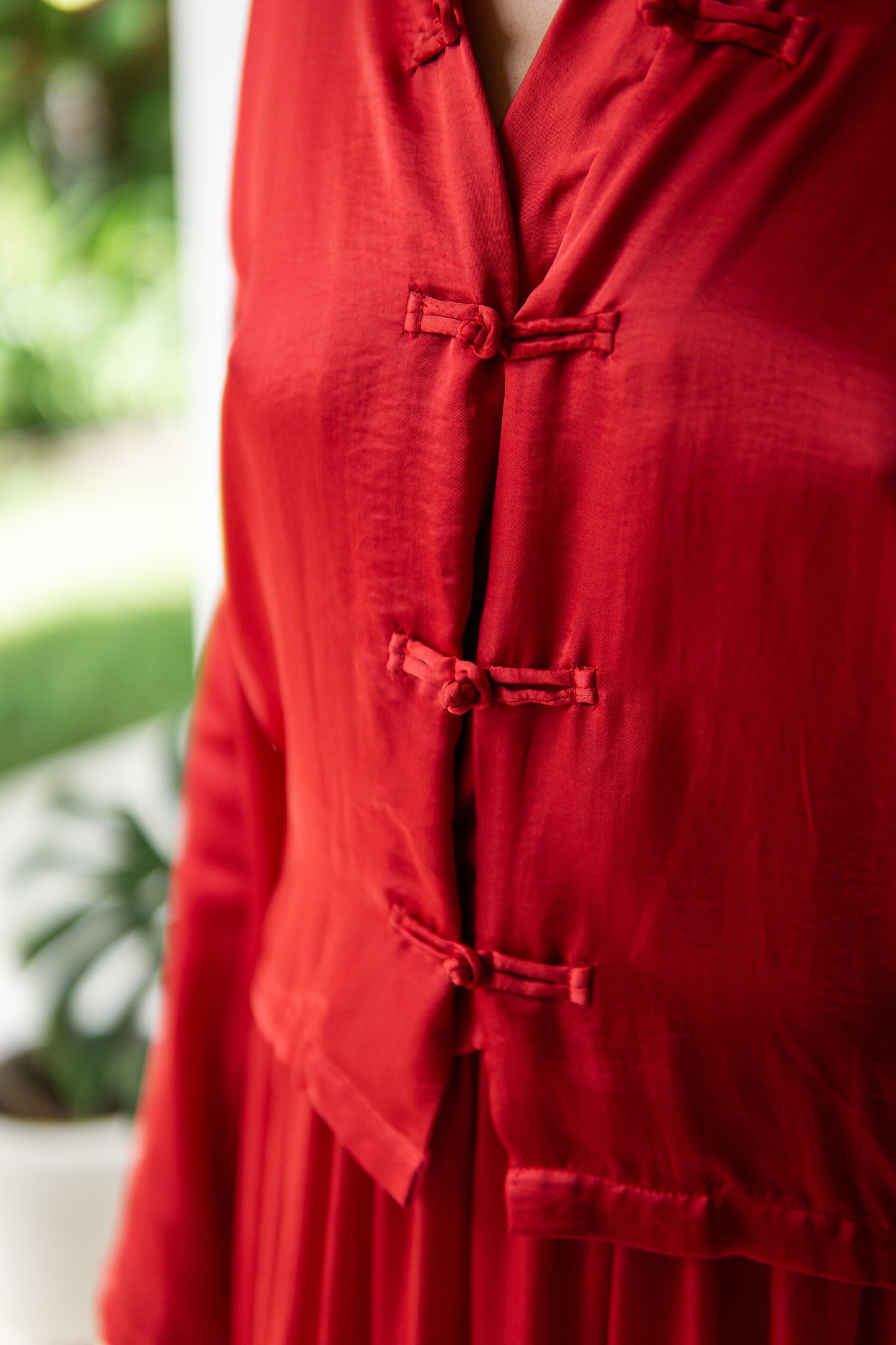 Lin Shirt – Lyocell Silk – Peony Red