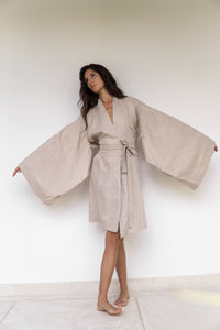 Obi Belt, Linen, Natural Linen, view 3