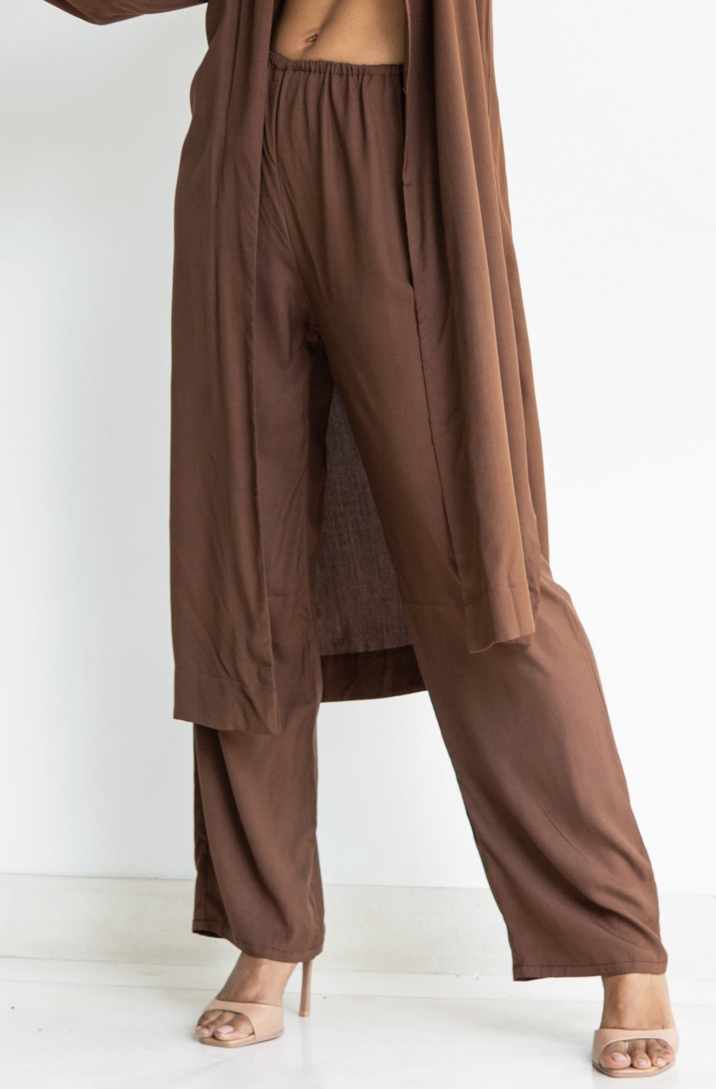 Lin Pants – Premium Rayon – Earth Cacao
