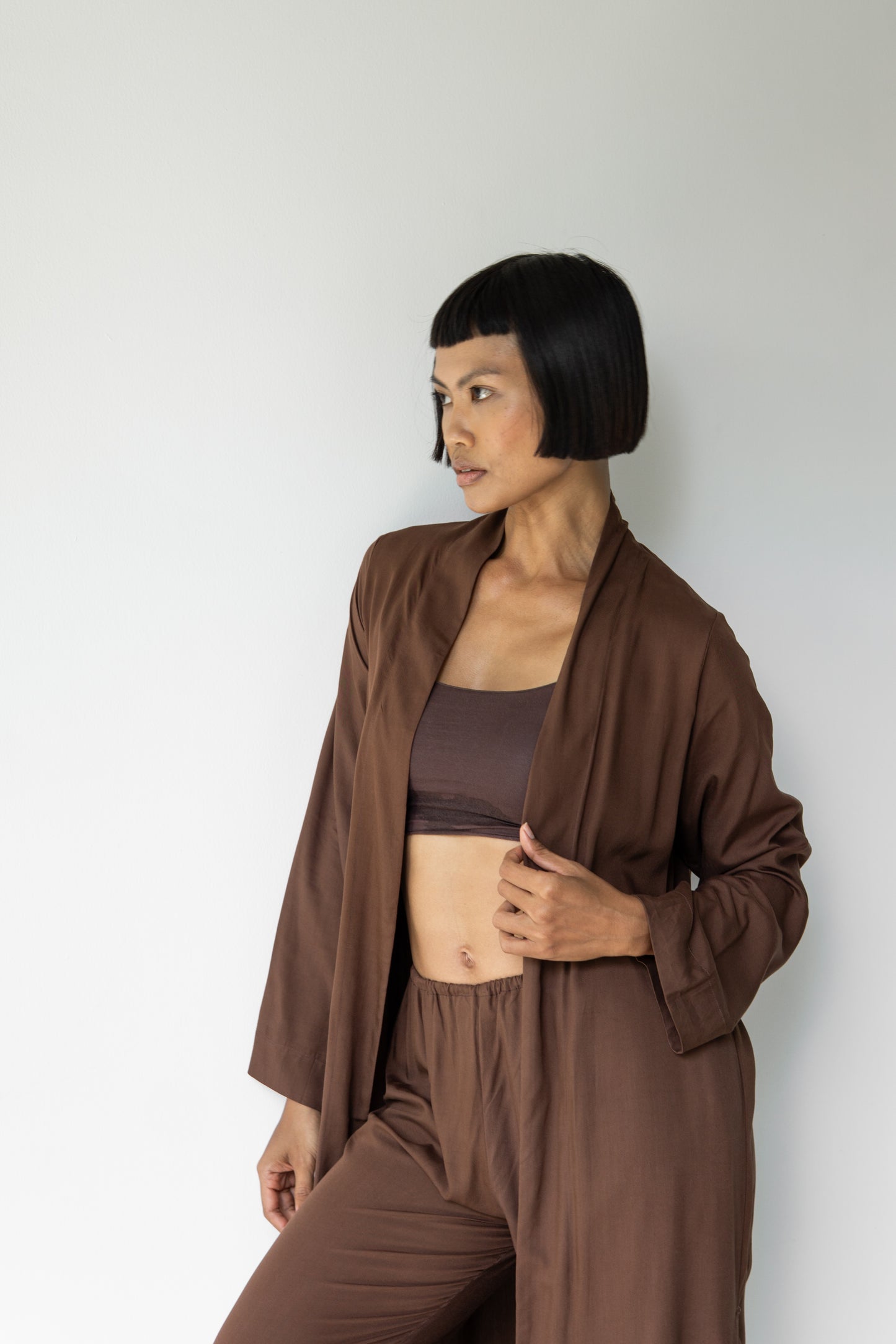 Lin Pants – Premium Rayon – Earth Cacao