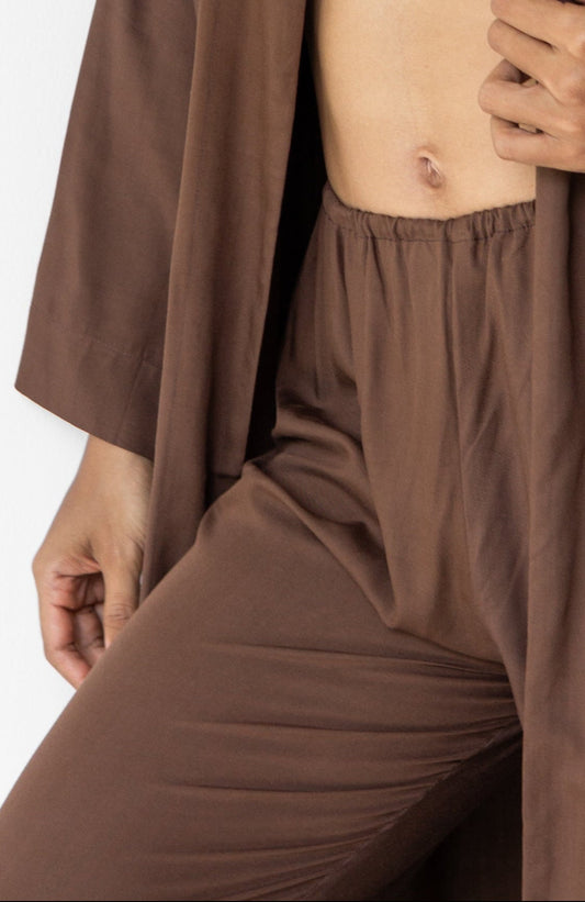 Lin Pants – Premium Rayon – Earth Cacao