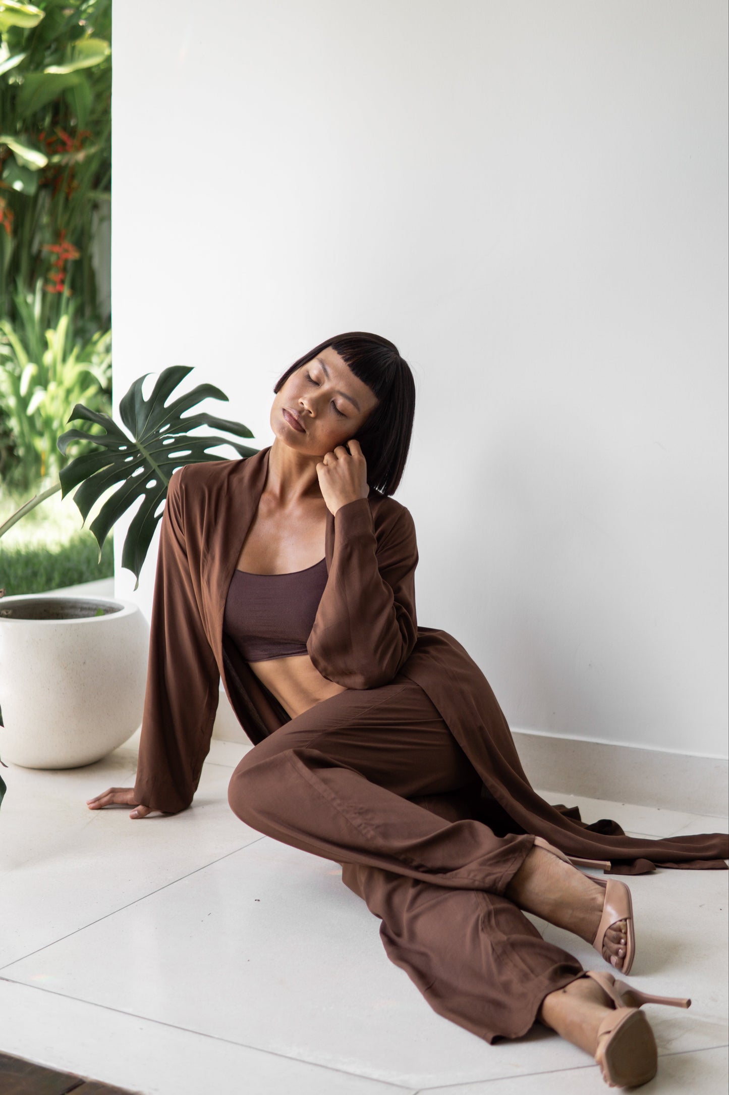 Lin Pants – Premium Rayon – Earth Cacao