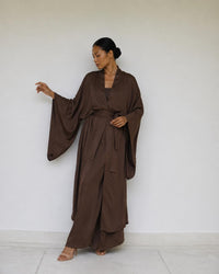 Aset Kimono in Earth Cacao