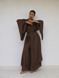 Aset Kimono in Earth Cacao