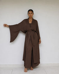 Aset Kimono in Earth Cacao